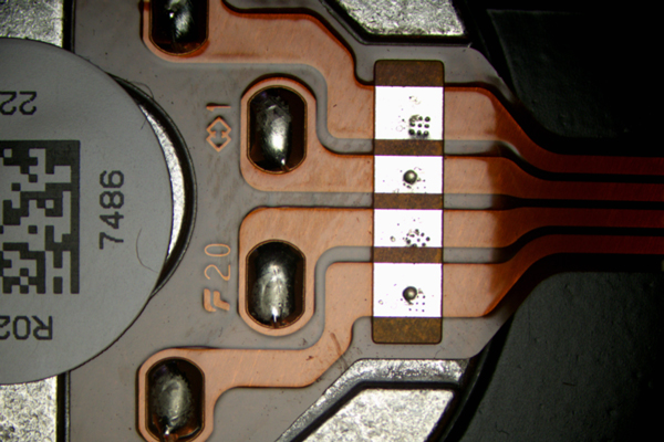 同軸落射照明での観察