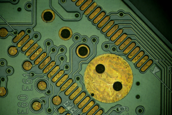 同軸落射照明での観察