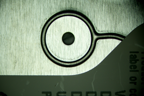 同軸落射照明での観察