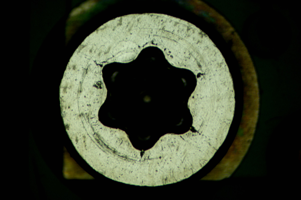 同軸落射照明での観察