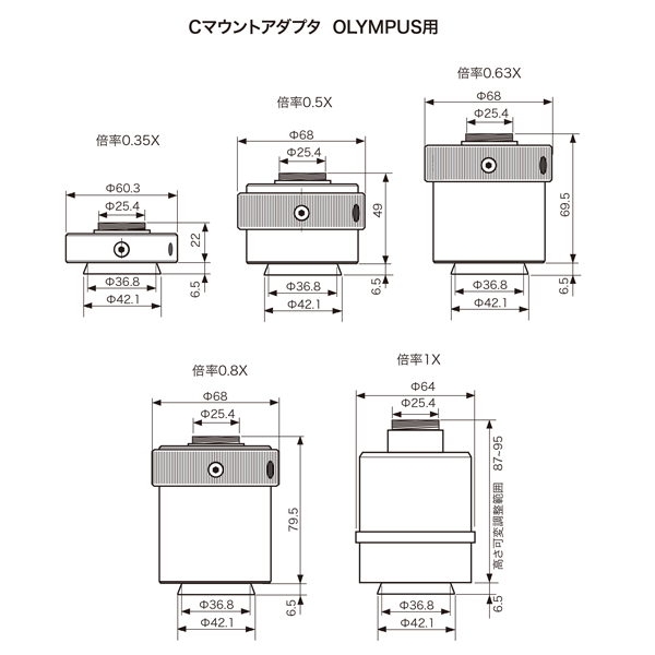 Olympus用Cマウントアダプタ その他商品画像